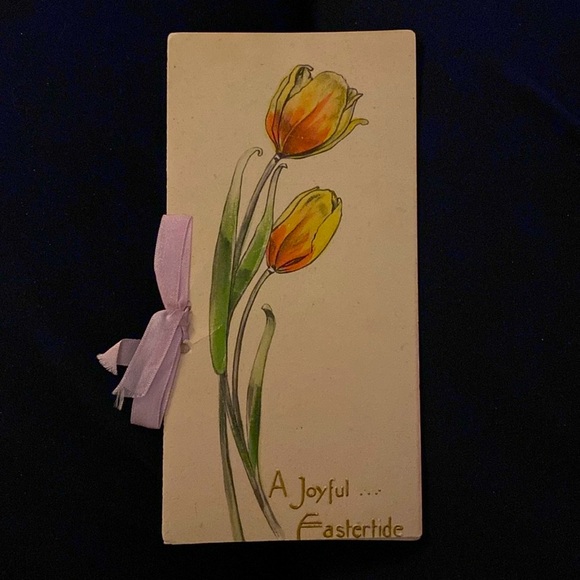 Antique Easter Greetings Card - Picture 1 of 5